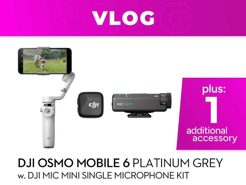 Osmo Mobile 6 Vlog Combo (Platinum Grey)